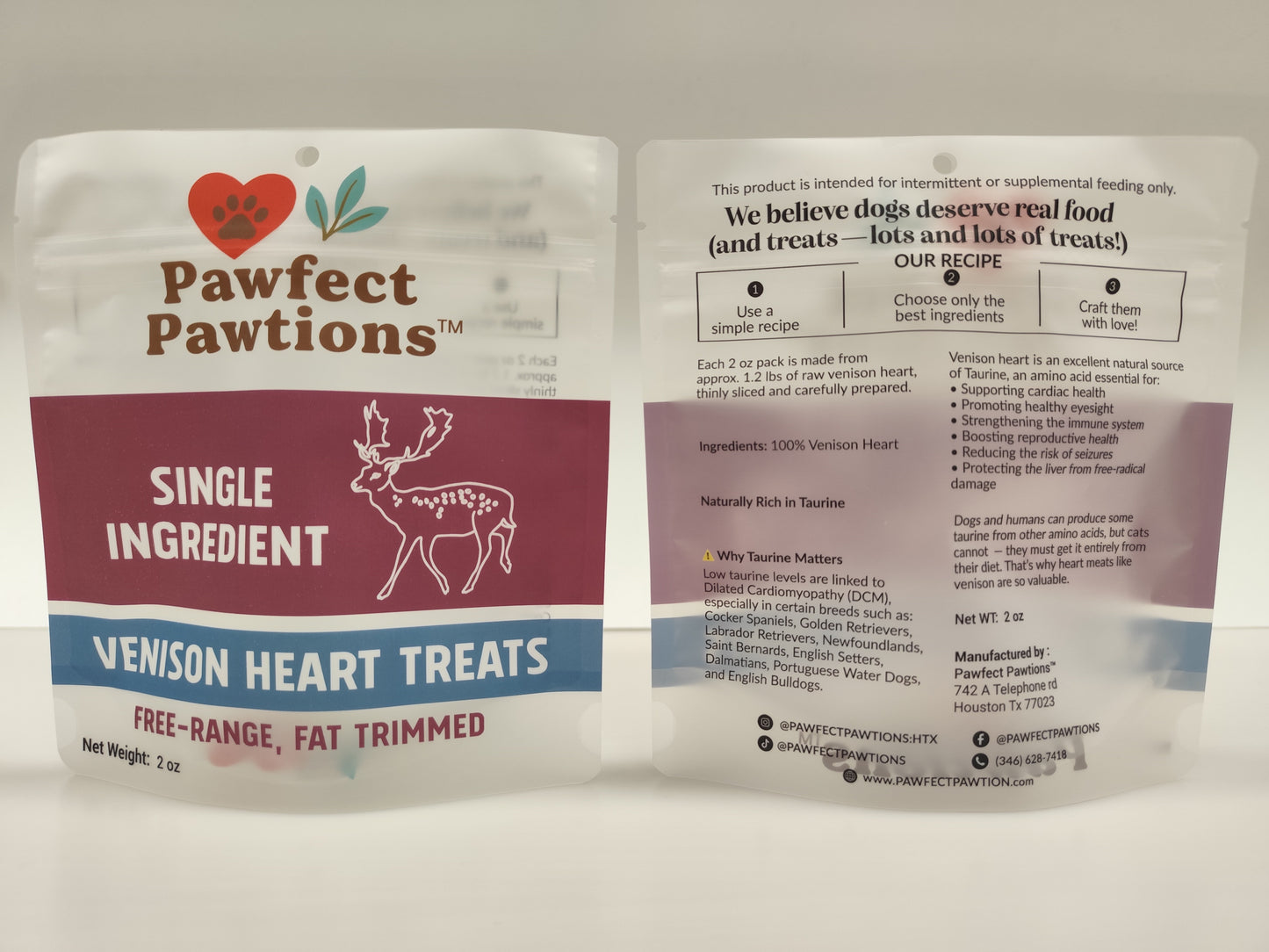 Venison Heart (2 oz bag)