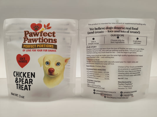 Chicken & Pear (3 oz bag)